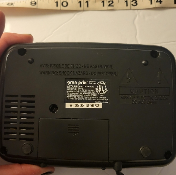 GPX Gran Prix Clock Radio AM/FM Model D501DDigital alarm clockFully functionin - Picture 7 of 7